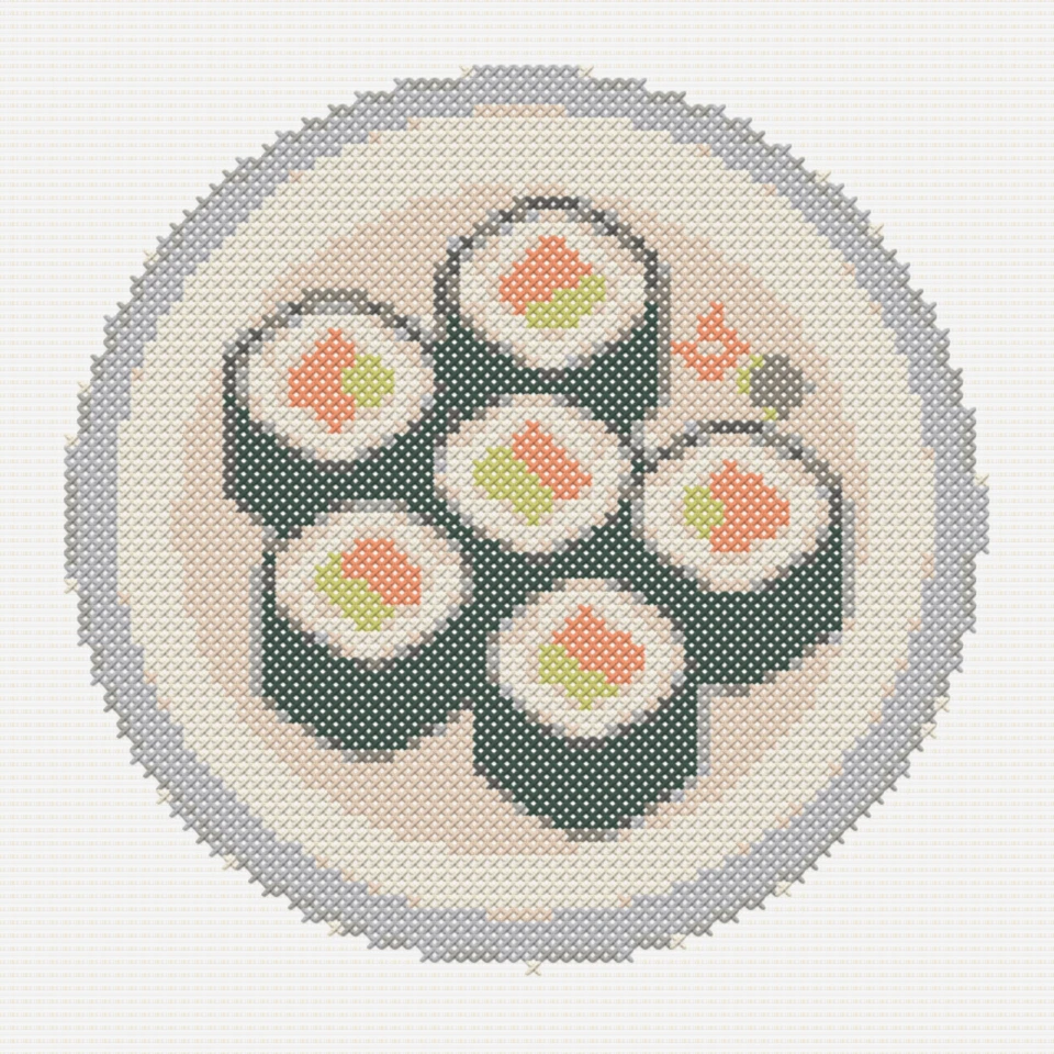 Medium cross stitch pattern preview