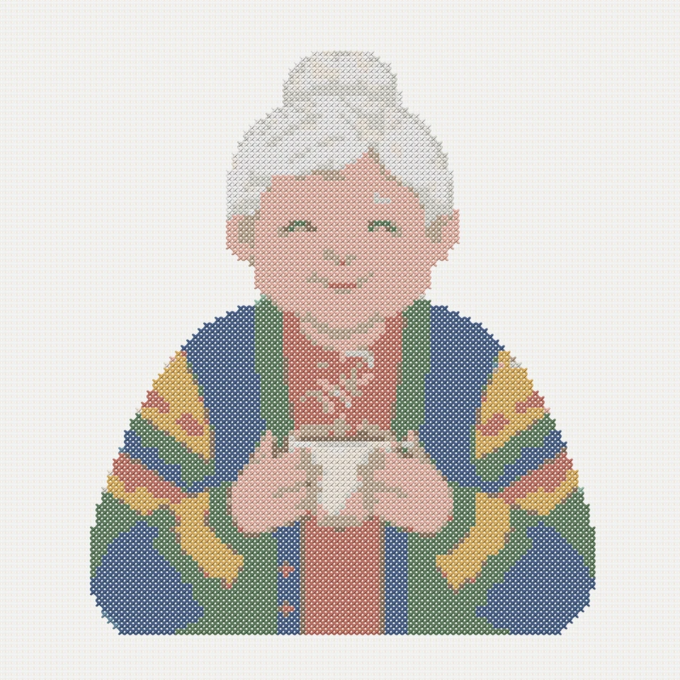 Large cross stitch pattern preview