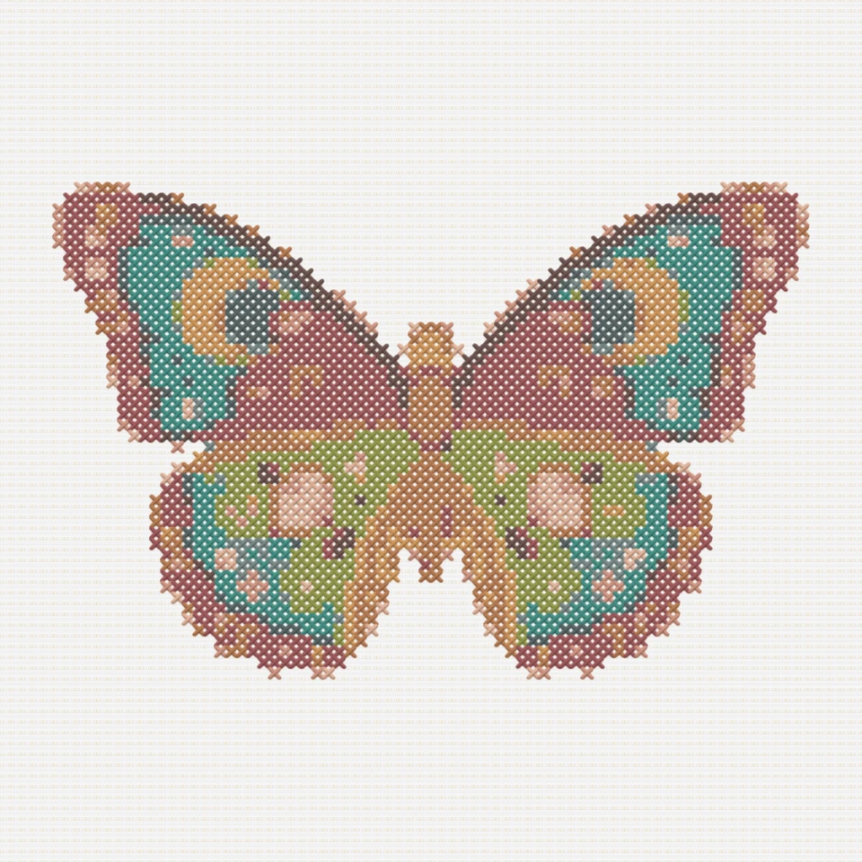 Medium cross stitch pattern preview