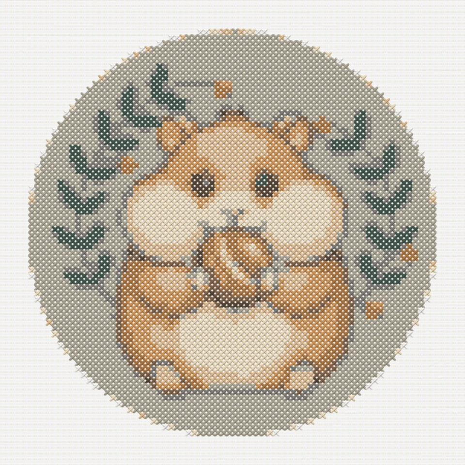 Medium cross stitch pattern preview