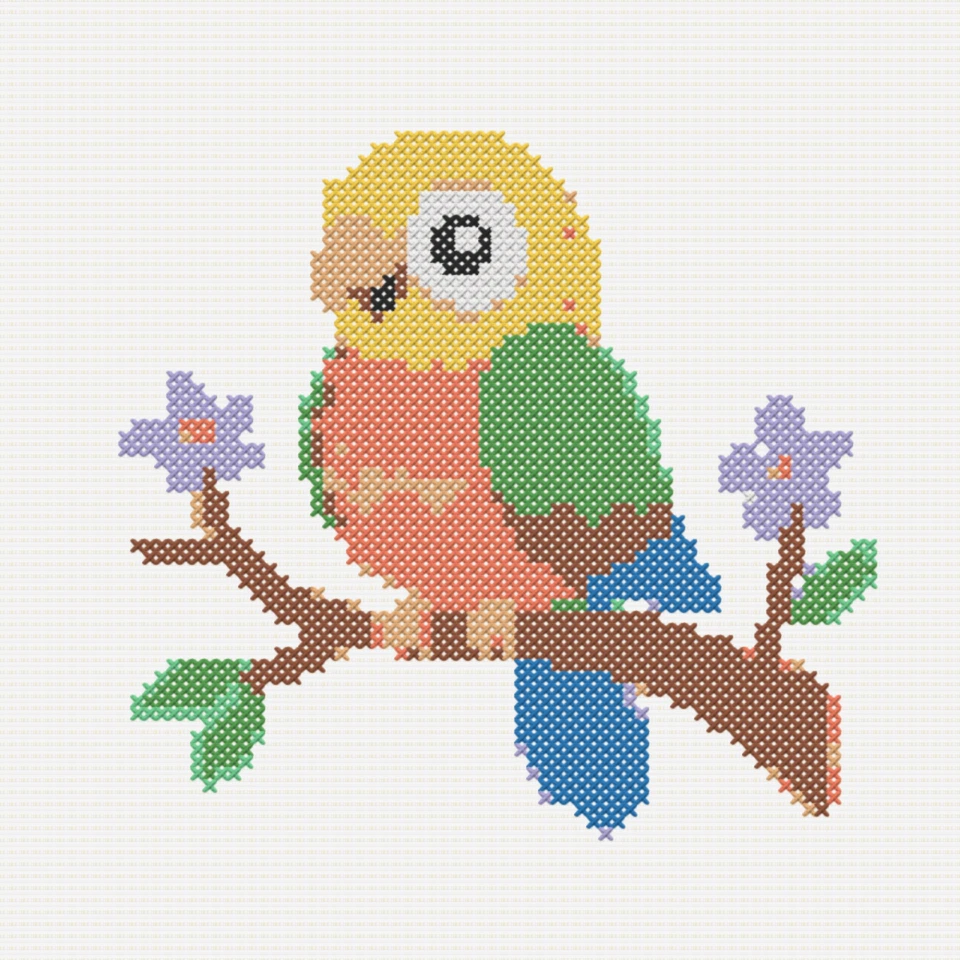 Medium cross stitch pattern preview