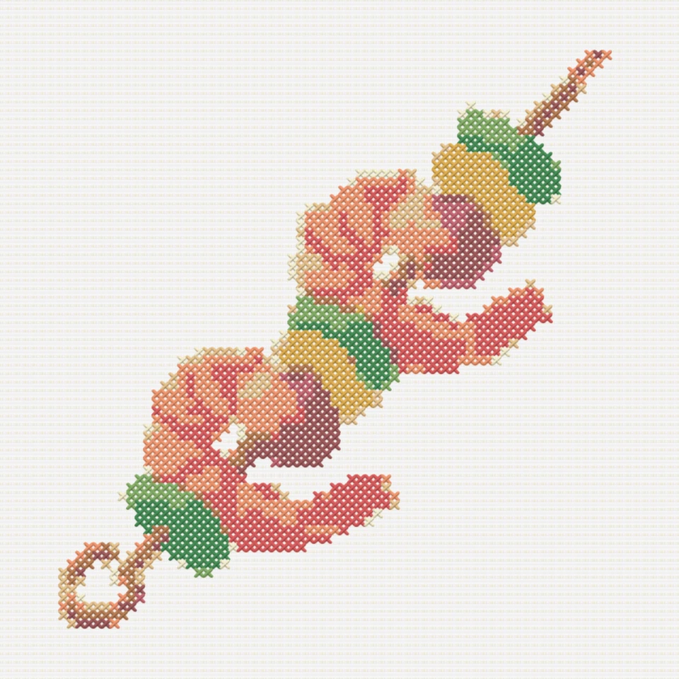 Medium cross stitch pattern preview
