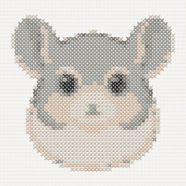Small cross stitch pattern preview