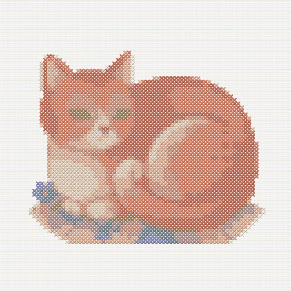 Medium cross stitch pattern preview