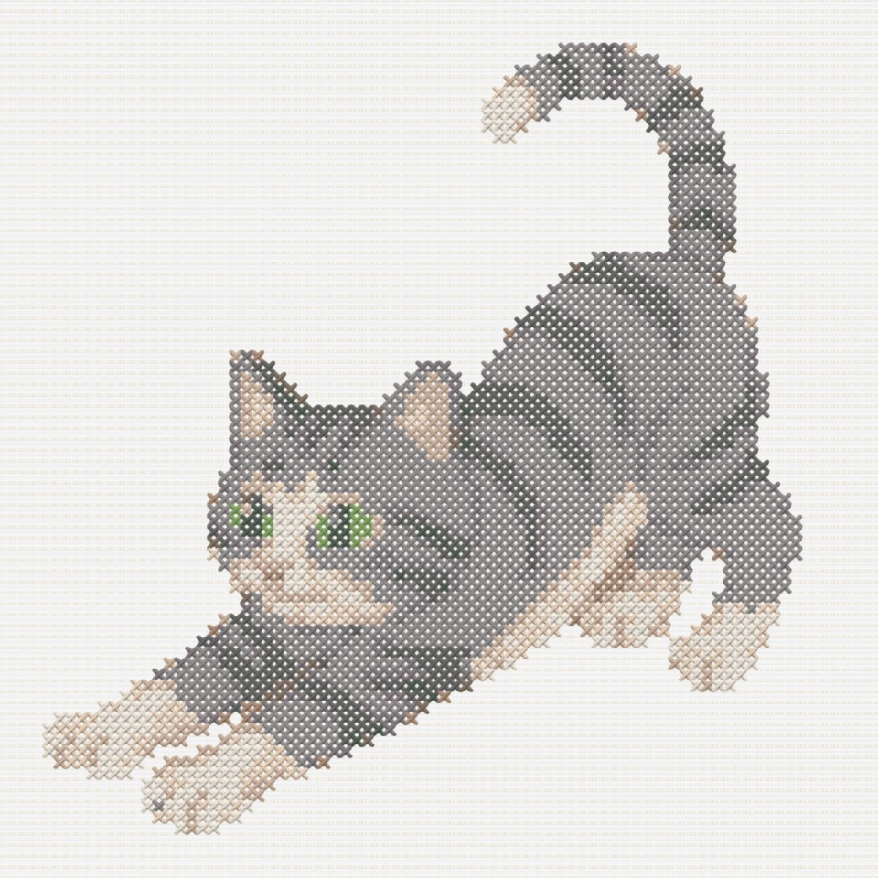 Medium cross stitch pattern preview