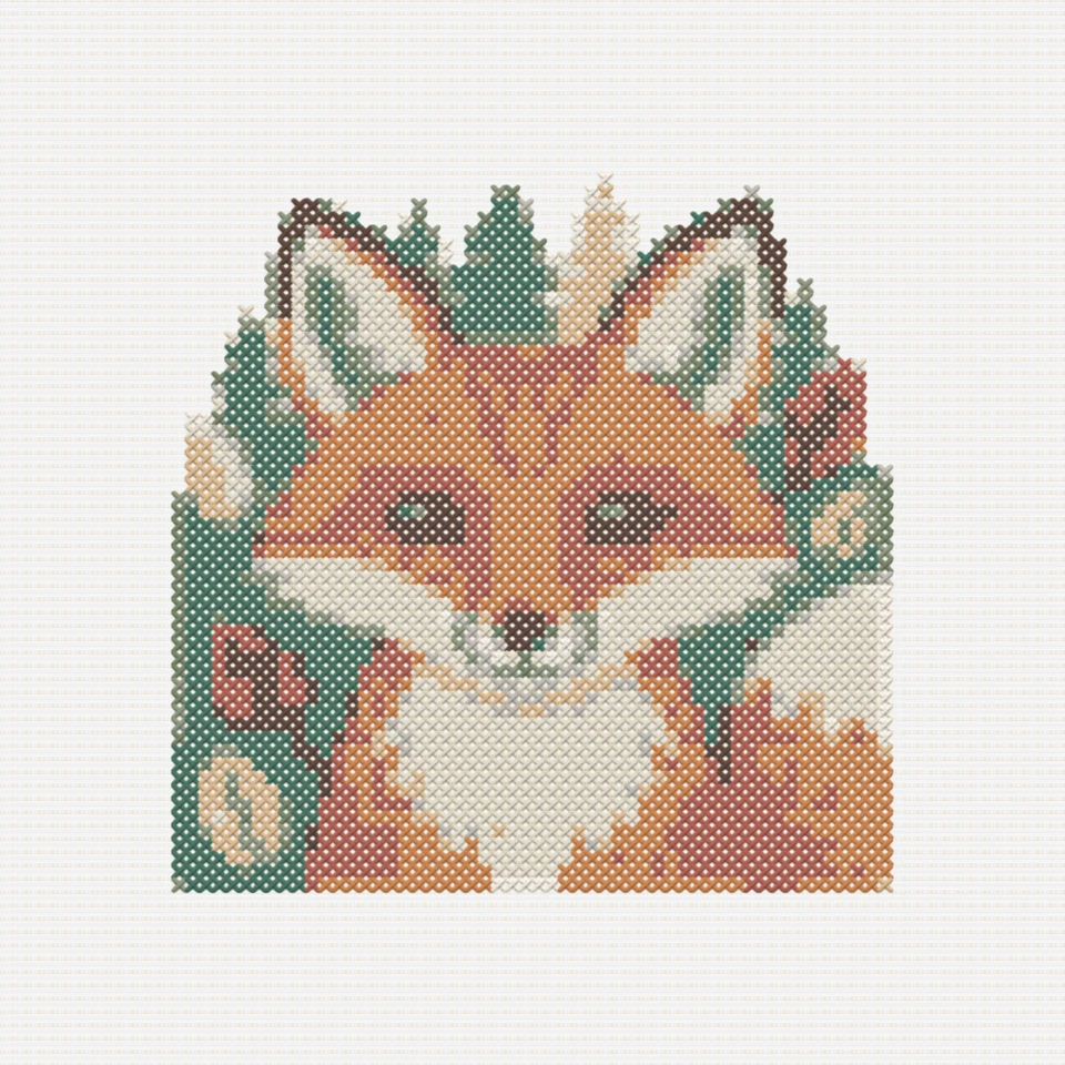 Medium cross stitch pattern preview