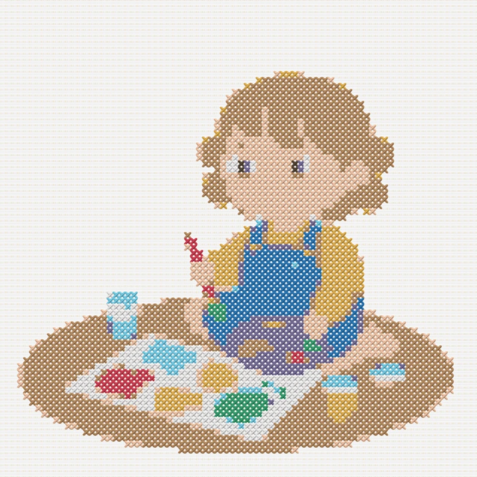 Medium cross stitch pattern preview