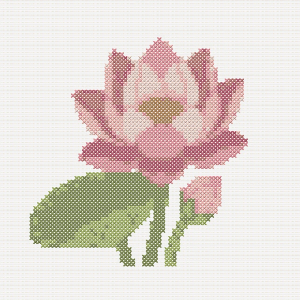 Medium cross stitch pattern preview