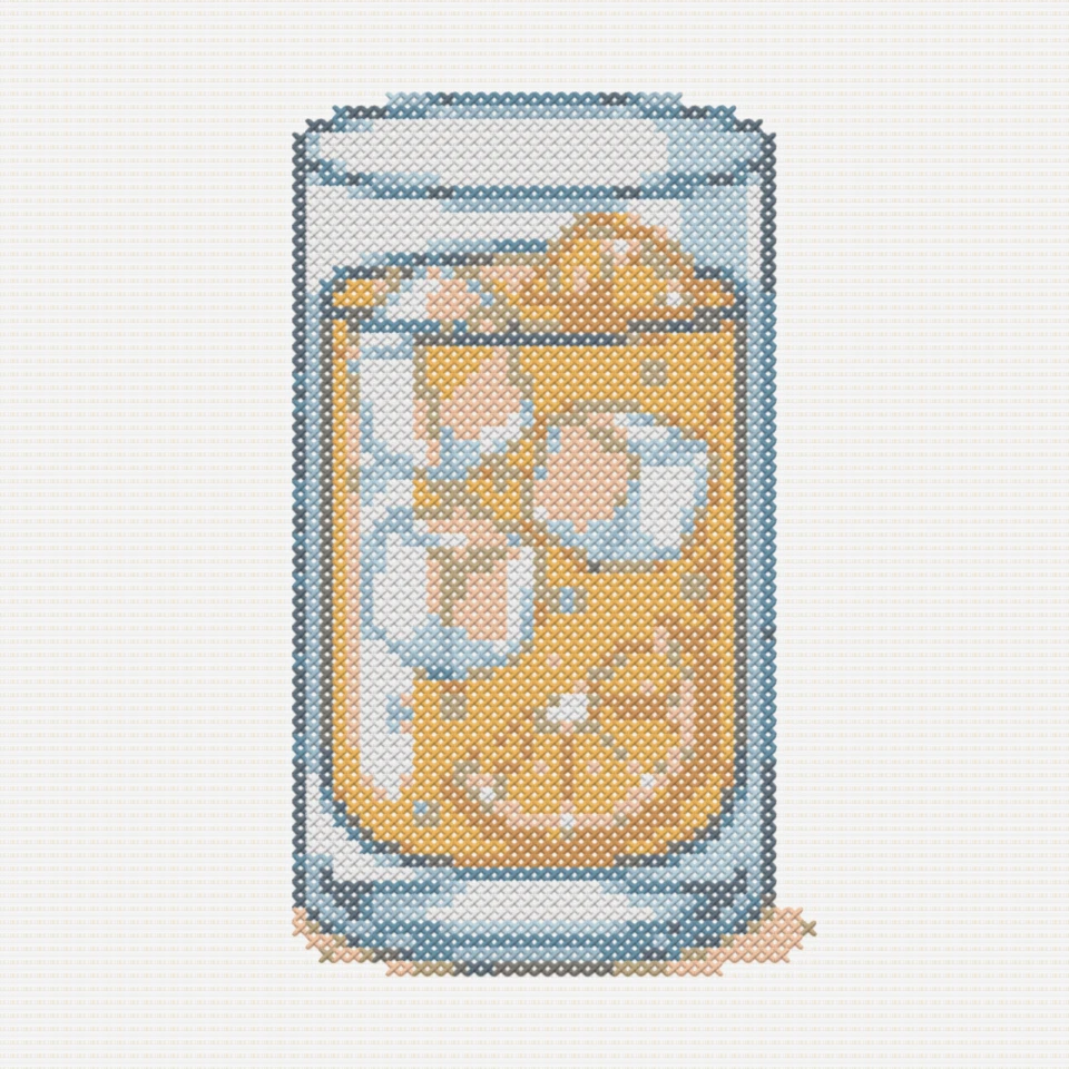 Medium cross stitch pattern preview