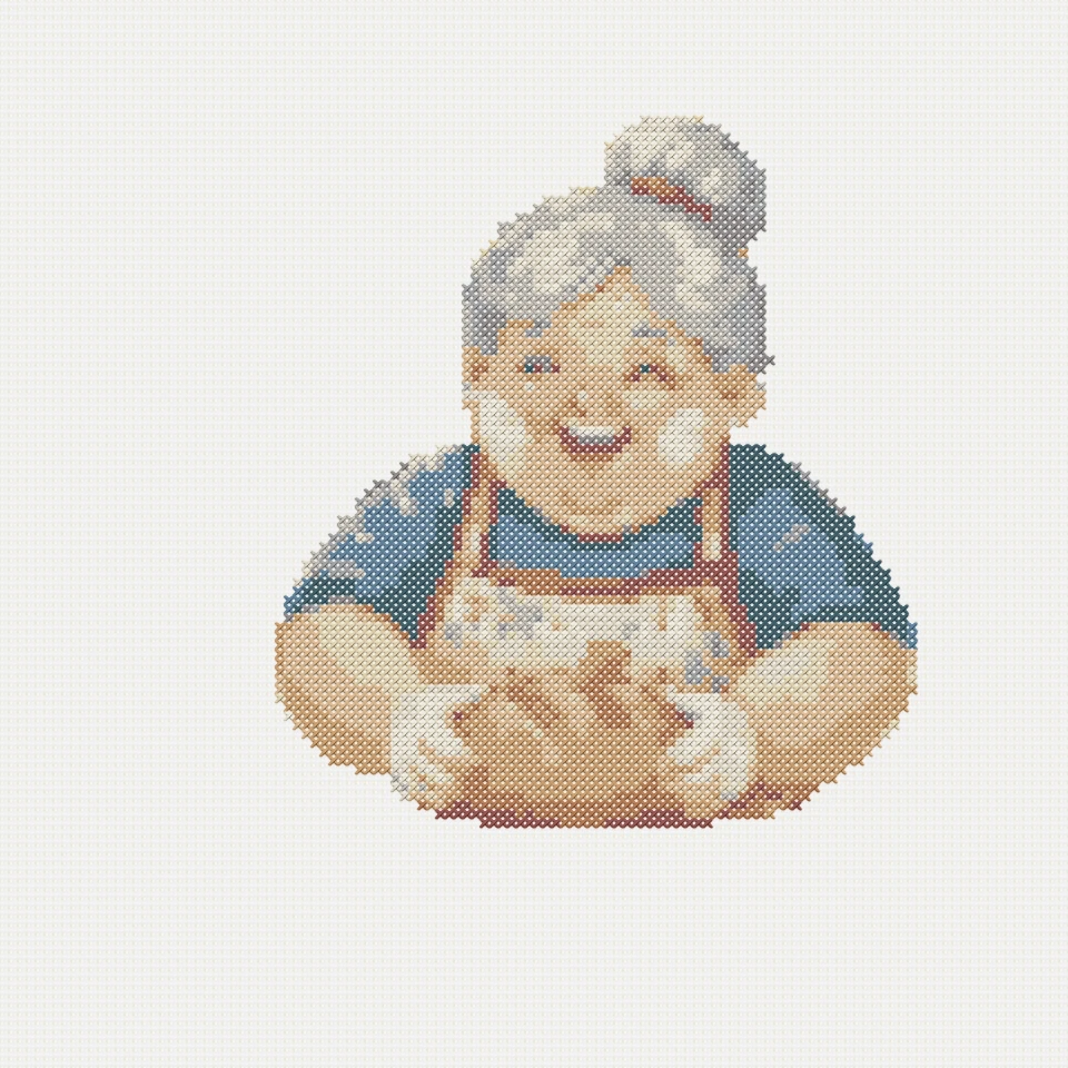 Large cross stitch pattern preview