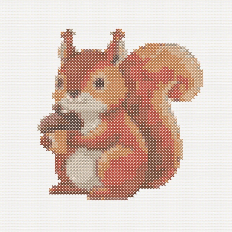 Medium cross stitch pattern preview