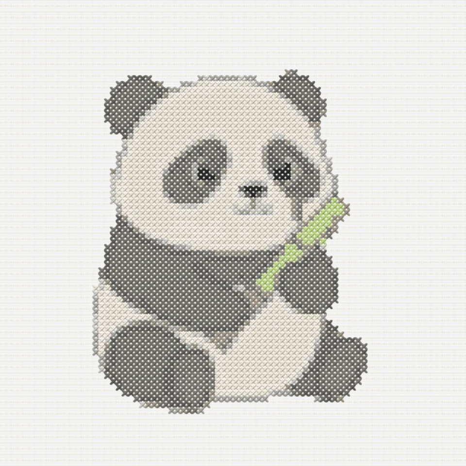 Medium cross stitch pattern preview