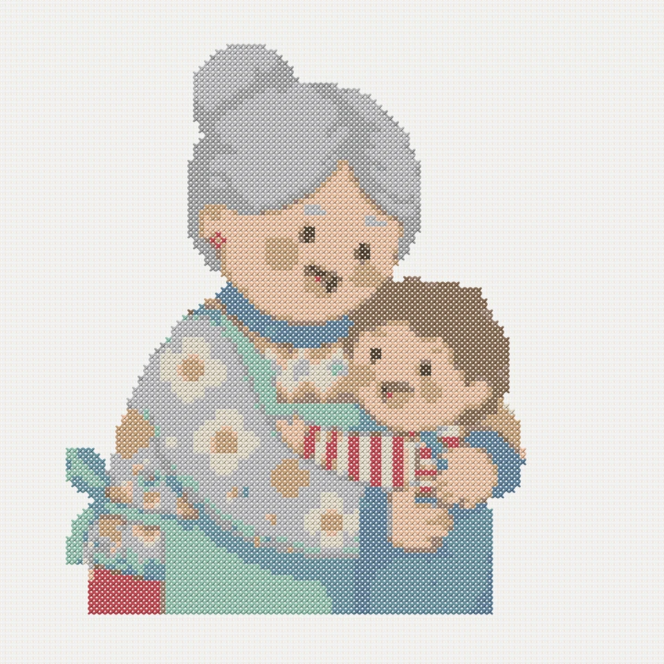 Large cross stitch pattern preview